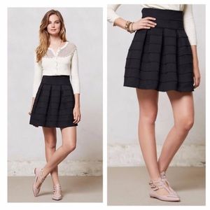 Anthropologie “Girl From Savory” Pleated Skirt